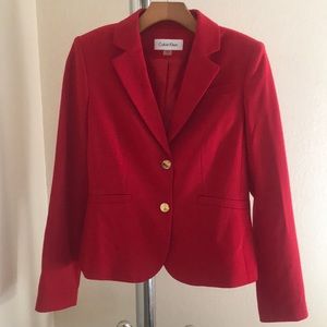 New Red Calvin Klein Blazer